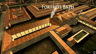 Animation of ancient Roman Fort in Caerleon Wales [upl. by Elvera]