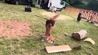 A fabulous range of wooden sculpture at Caerleon festival 2024 [upl. by Boycey505]