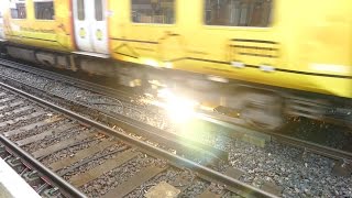 Merseyrail 507 009 making arcs at Birkdale station [upl. by Georges91]