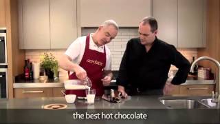 How to make a hot chocolate using an aerolatte milk frother [upl. by Enaamuj]